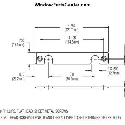 540-A Secondary Patio Door Limiter Foot Bolt Sliding Doors