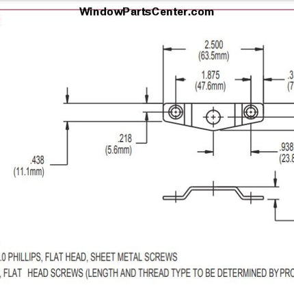 540-A Secondary Patio Door Limiter Foot Bolt Sliding Doors