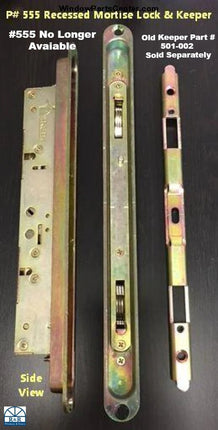 555 - Amesburytruth 2 Point Recessed Mortise Lock & Keeper Kit Door Handle