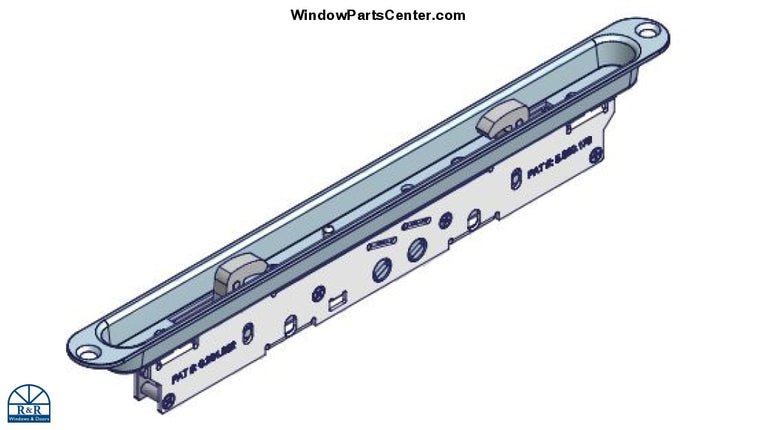 Amesbury Truth - Gemini II PD Dual Action Mortise  Lock With Recessed Trim Plate  2818 Series - 2 Point - For Sliding Patio Door