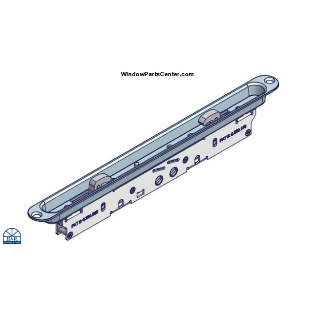 Amesbury Truth - Gemini II PD Dual Action Mortise  Lock With Recessed Trim Plate  2818 Series - 2 Point - For Sliding Patio Door