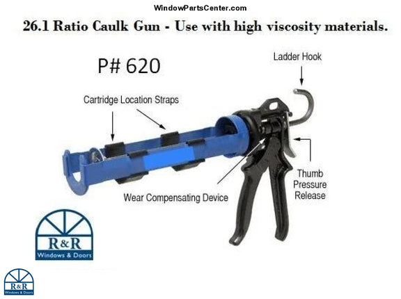 26.1 Ratio Caulk Gun - Blue