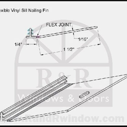 692 - Truth Window Folding Nailing Fin Sill - Set of 4