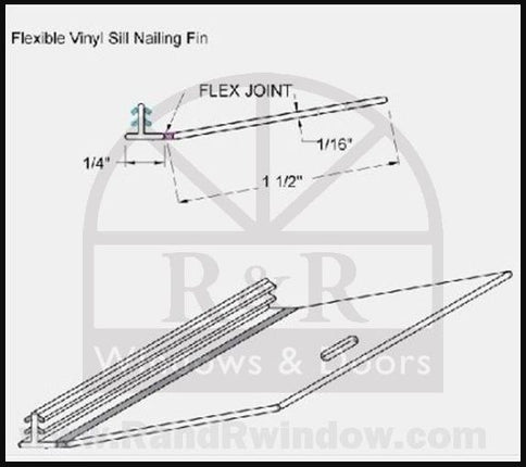 692 - Truth Window Folding Nailing Fin Sill - Set of 4