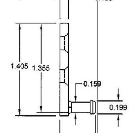 708 - H3 (Concealed Jamb Liner) Dh Tilt Pivot Pin Pkg Of 2 Double Hung