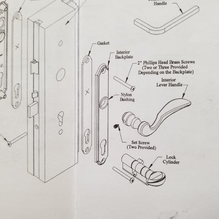 805-005 - Thumb Turn For Lock Cylinder- Hoppe Door Handle Set Hurd Swinging