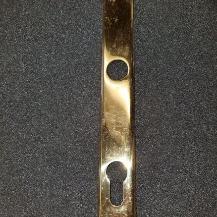 805-007 - Exterior Face Plate Hoppe Door Handle Set Hurd Swinging Bright Brass