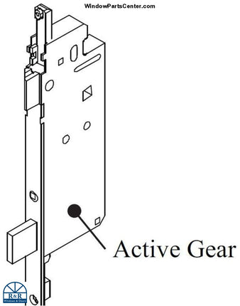 810 - Hoppe 3-Point Gear Box And Extension Pin/roller Flipper/tongue Style (For Hurd Doors 2005