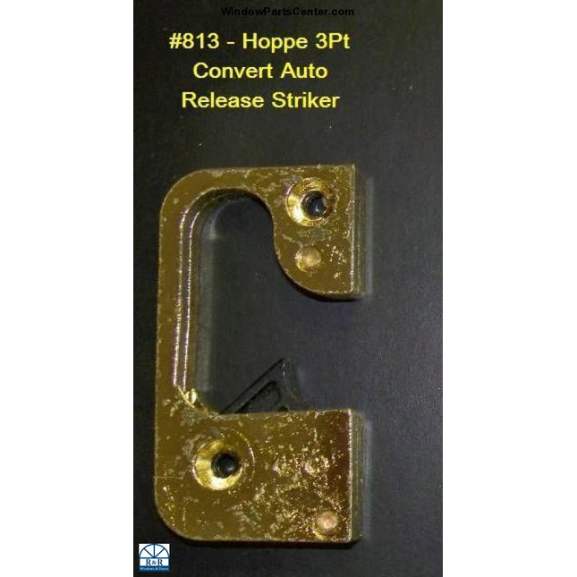 813 -  Hoppe Multipoint 3Pt Convert Auto Release Striker - Color Bright Brass