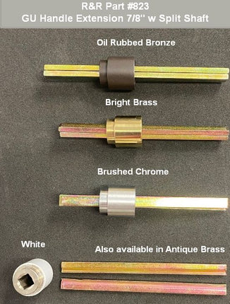 823 - GU Door Handle Extension with Split Shaft