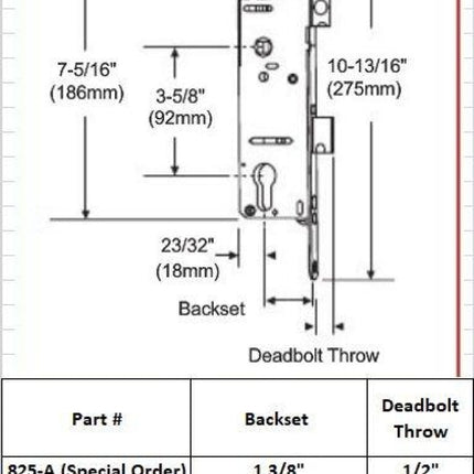 825 Hoppe Single Point Gear Box