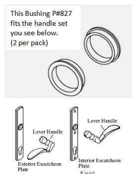 827 - Hoppe Back Plate Bushing