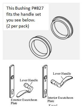 827 - Hoppe Back Plate Bushing