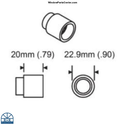 W828 - Hoppe Door Handle Extension