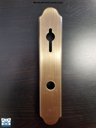 840-001- Amesbury Truth Gu Faceplate Small Hole- Swinging Patio Door Hurd Handle