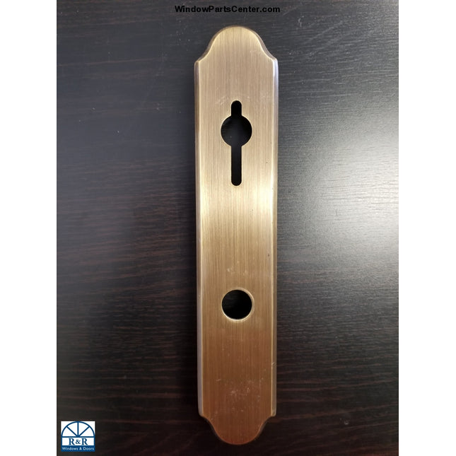 840-001- Amesbury Truth Gu Faceplate Small Hole- Swinging Patio Door Hurd Handle