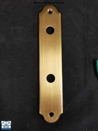 840-002 Amesbury Truth Faceplate Swinging Patio Door Antique Brass Doors