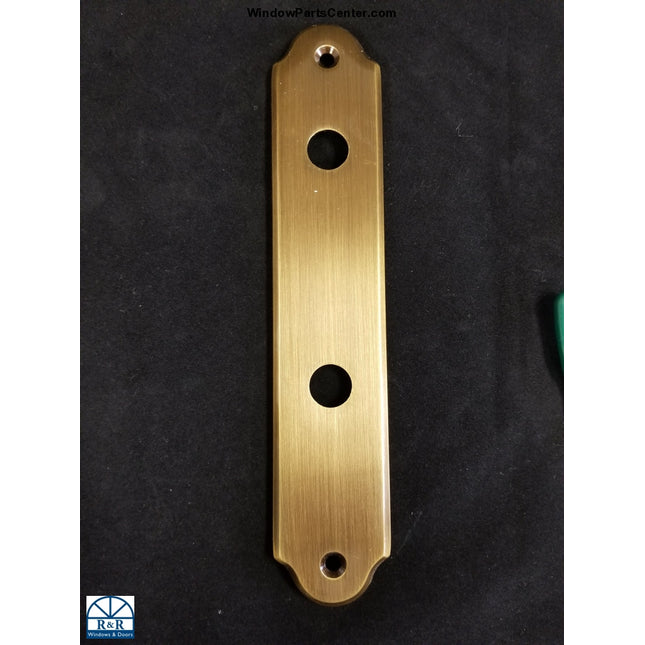 840-002 Amesbury Truth Faceplate Swinging Patio Door Antique Brass Doors