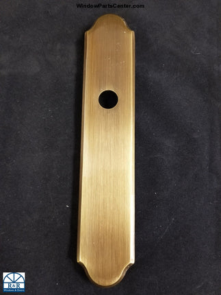 840-003 Armsbury Truth Swinging Patio Door  Face Plates Antique Brass Doors