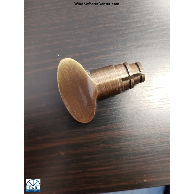 840-004 Amesbury Truth Gu Thumb Turn - Swinging Patio Door Hurd Antique Brass Doors