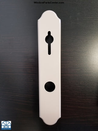 840-010- Amesbury Truth Gu Faceplate - Swinging Patio Door Hurd Champange Handle