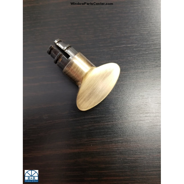 840-013 Amesbury Truth Gu Thumb Turn - Swinging Patio Door Hurd Antique Brass Doors