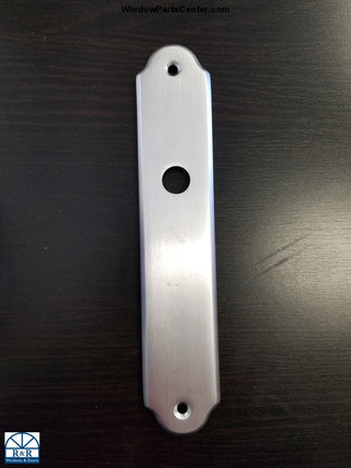 840-014- Amesbury Truth Gu Faceplate Small Hole - Swinging Patio Door Hurd Brushed Chrome Handle