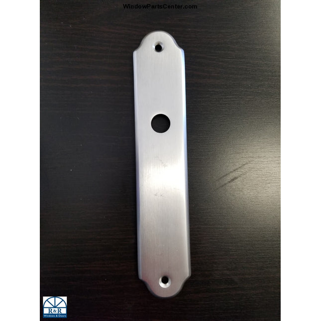 840-014- Amesbury Truth Gu Faceplate Small Hole - Swinging Patio Door Hurd Brushed Chrome Handle