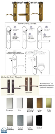 840 - Gu Active Handle Set For Multi Point Hardware