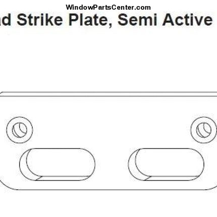 Strike Part 846 - GU Head Strike Plate, Semi Active French Swinging Door – R&R ...