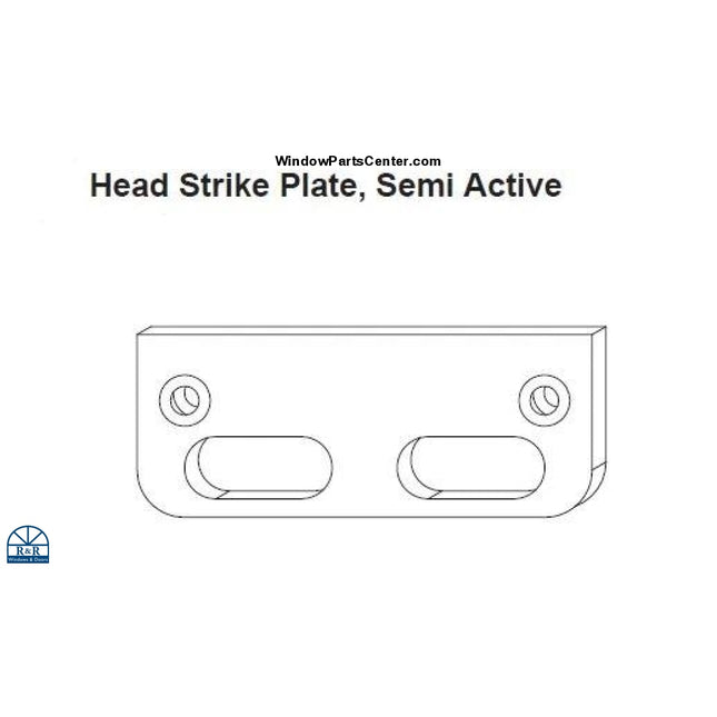 846 - Gu Head Strike Plate Semi Active French Swinging Door