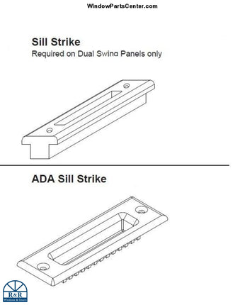 847 - Gu Sill Strike Plug And Ada For Swinging Doors