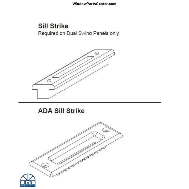 847 - Gu Sill Strike Plug And Ada For Swinging Doors