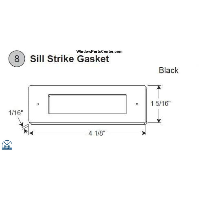 848 - Gu Sill Strike Gasket For Swinging Doors