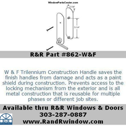 W&F Temporary Handle Construction Handle 