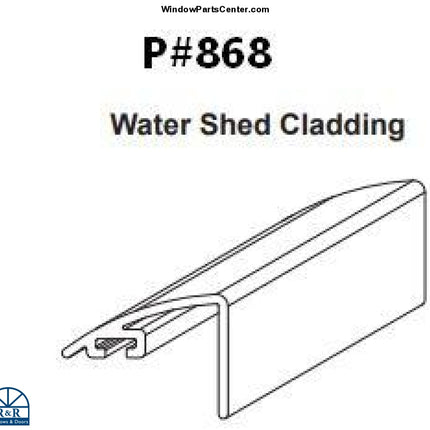 868 - Swinging Patio Door Panel Extruded Aluminum Water Shed For Hurd And Sierra Pacific Wi Doors
