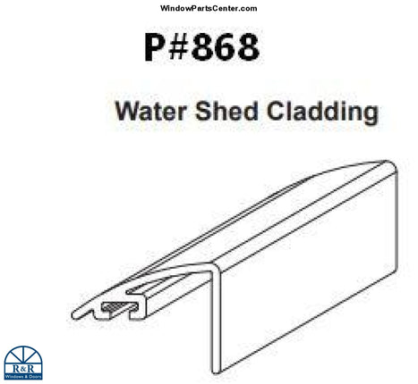868 - Swinging Patio Door Panel Extruded Aluminum Water Shed For Hurd And Sierra Pacific Wi Doors