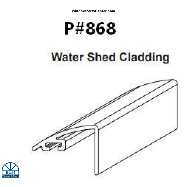 868 - Swinging Patio Door Panel Extruded Aluminum Water Shed For Hurd And Sierra Pacific Wi Doors