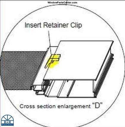 869 Grandeur Screen Door Retainer Clip - Pack Of 4 -Hurd Screen Door Clip
