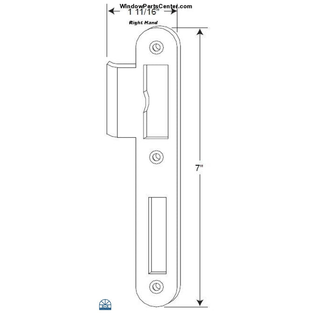 880 - Gu Latch And Dead Bolt Strike Plate