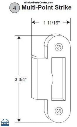 881 - Gu Multi Point In Swinging Door Strike