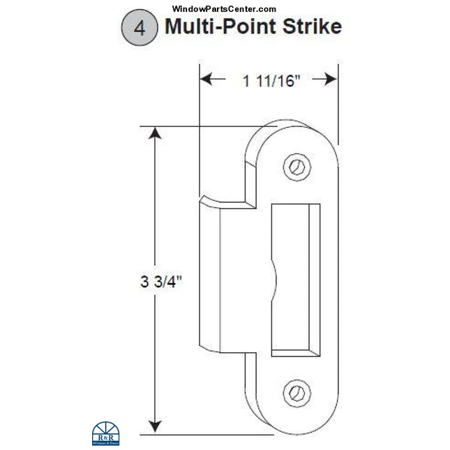 881 - Gu Multi Point In Swinging Door Strike