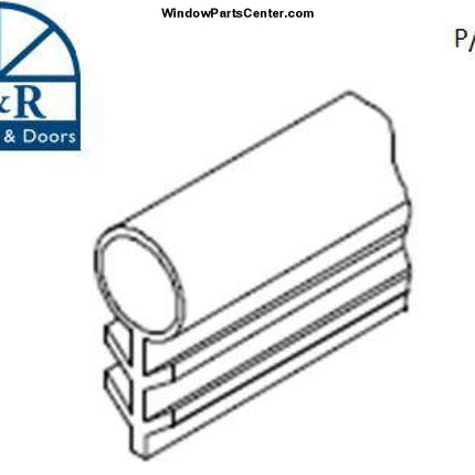 Hollow Gray Bulb Weather Strip For Windows  Amesbury Truth Kerf Mounted Hollow Window Weather Strip / Gasket  Part Number PPI 1727, 015512  Hurd Windows