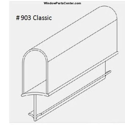 Classic Style Sash Casement Weather Strip  Known Part Numbers: 011814, 015200, 015582, HRP060, HRP058, HRP059. For Hurd Casement Windows