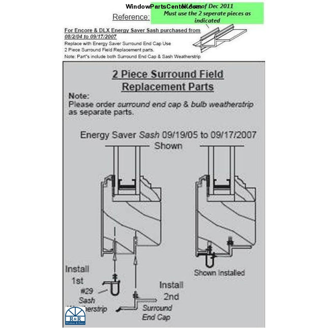 Window Shell Parts Casement Window Parts