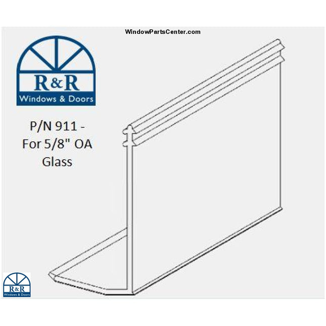 911 5/8" Snap-In-Vinyl Glazing Bead vReplacement parts for: Hurd, Rivco and Marvin Windows and Doors. 
