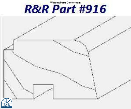 916 Wood Glazing Bead Exterior
