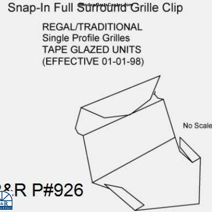 926 Snap-In Full Surround Grille Clip Pack Clips Pins And Retainers