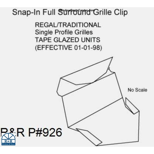 926 Snap-In Full Surround Grille Clip Pack Clips Pins And Retainers