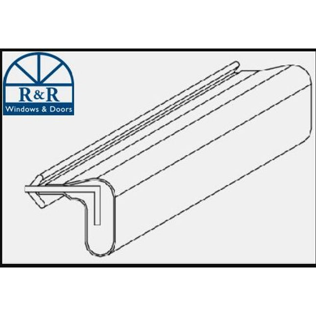 934 - Beige Check Rail Weatherstrip
